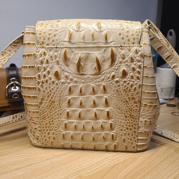 Brahmin Margo Champagne Melbourne EUC Turnlock - Picture 3 of 12